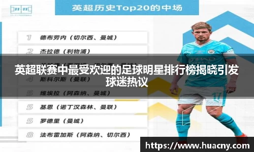 英超联赛中最受欢迎的足球明星排行榜揭晓引发球迷热议